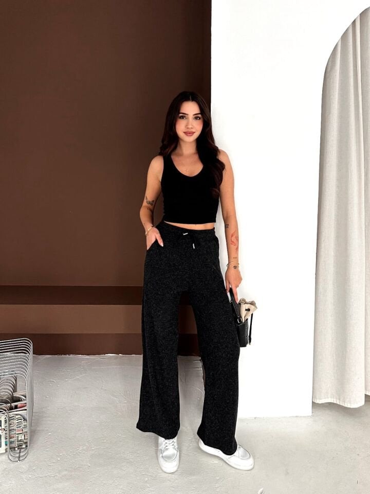 Fitilli Triko Palazzo Pantolon